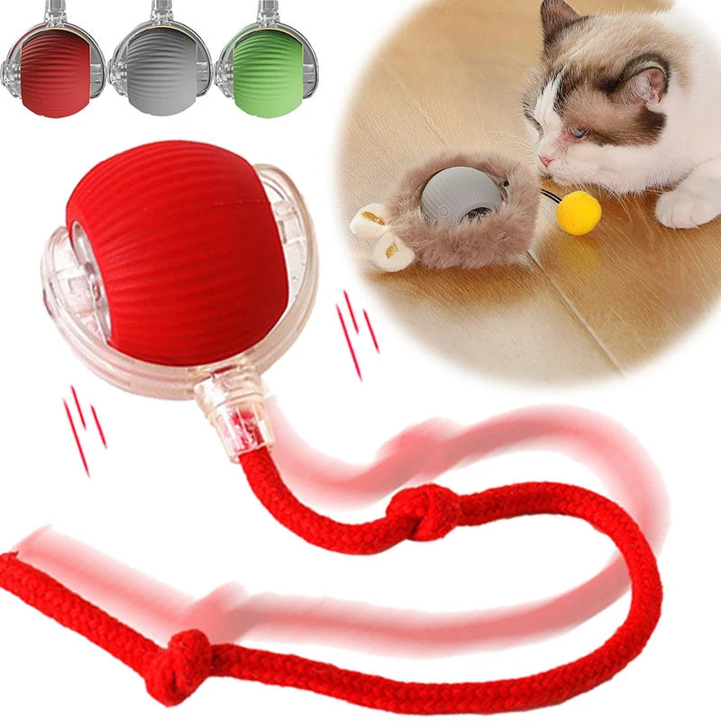 Brinquedos Inteligentes Para Gatos , Bola Interativa De Brinquedo Animais De Estimação , Recarregável , Tipo C , Sensor