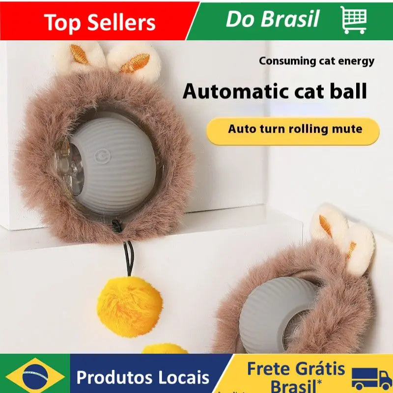 Brinquedos Inteligentes Para Gatos , Bola Interativa De Brinquedo Animais De Estimação , Recarregável , Tipo C , Sensor