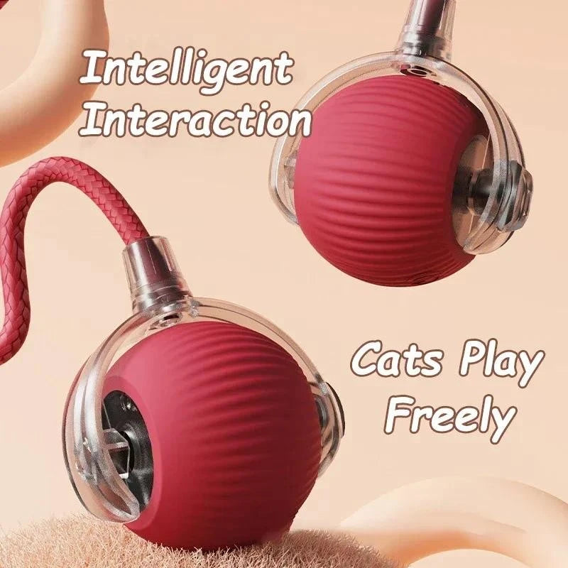 Brinquedos Inteligentes Para Gatos , Bola Interativa De Brinquedo Animais De Estimação , Recarregável , Tipo C , Sensor