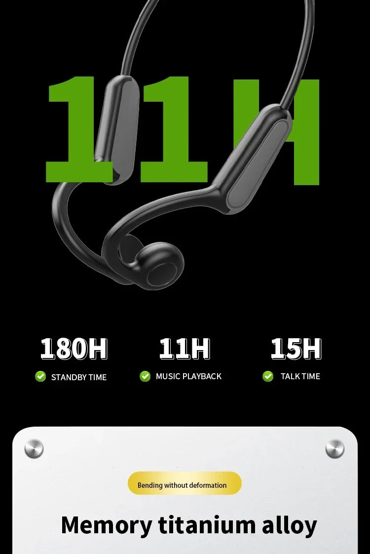 Xiaomi Mijia Novos Fones de Ouvido de Condução Óssea Bluetooth 5.3 Fones de Ouvido Esportivos Sem Fio Gancho de Orelha Fone de Ouvido À Prova D'Água Correndo