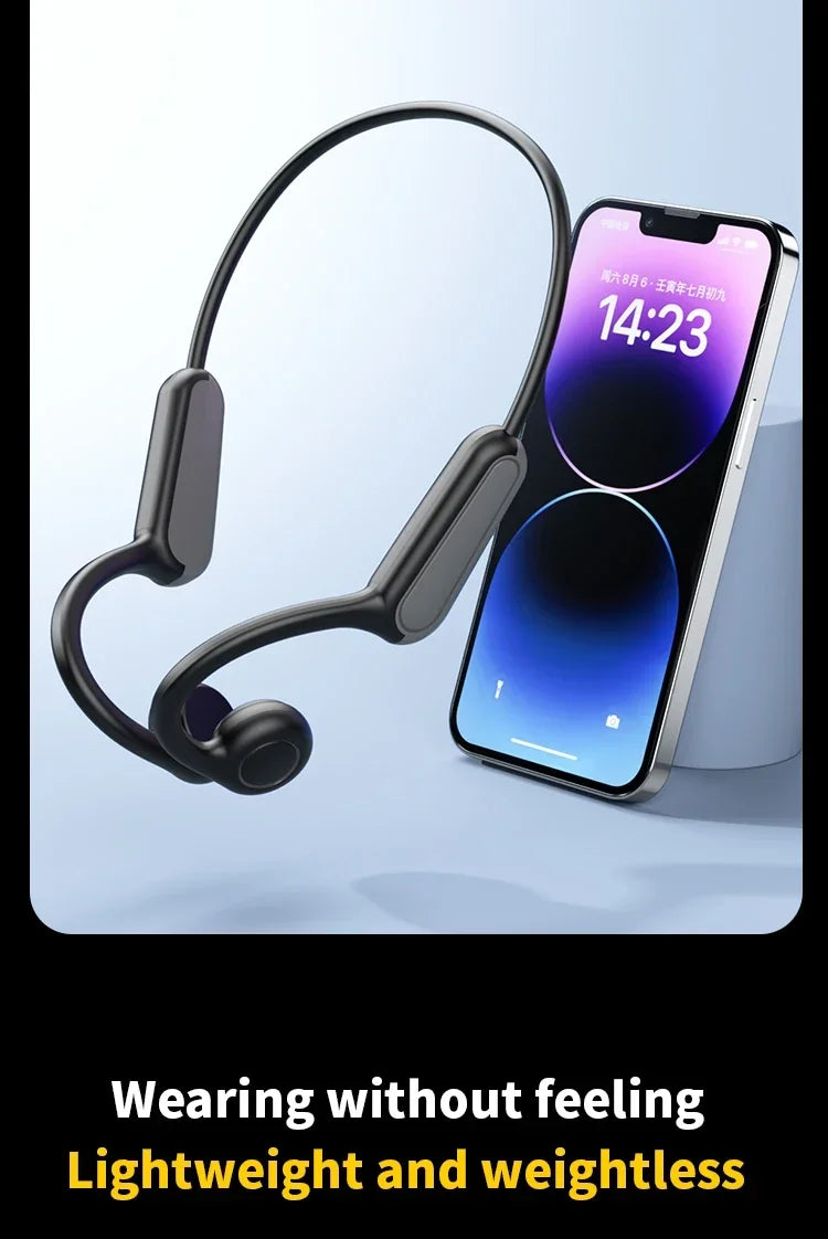 Xiaomi Mijia Novos Fones de Ouvido de Condução Óssea Bluetooth 5.3 Fones de Ouvido Esportivos Sem Fio Gancho de Orelha Fone de Ouvido À Prova D'Água Correndo