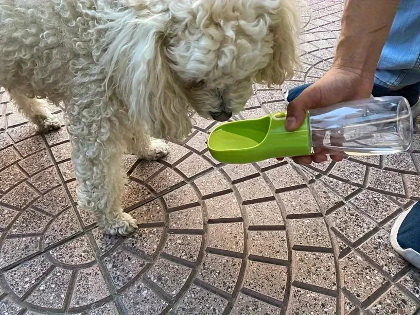 Garrafa de água portátil para cães - Garrafa de água à prova de vazamento para animais de estimação com tigela para viagens e atividades ao ar livre